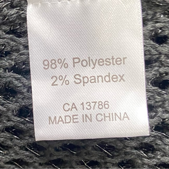 Model France women black mesh long sleeves cardigan. Size L/XL. Used. - Picture 7 of 8